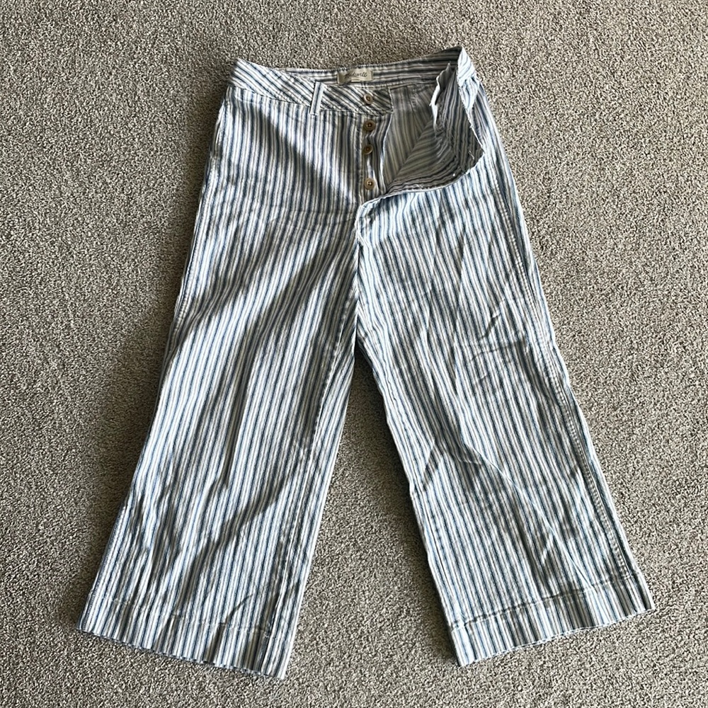 Madewell pinstriped pants